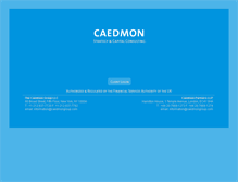 Tablet Screenshot of caedmongroup.com